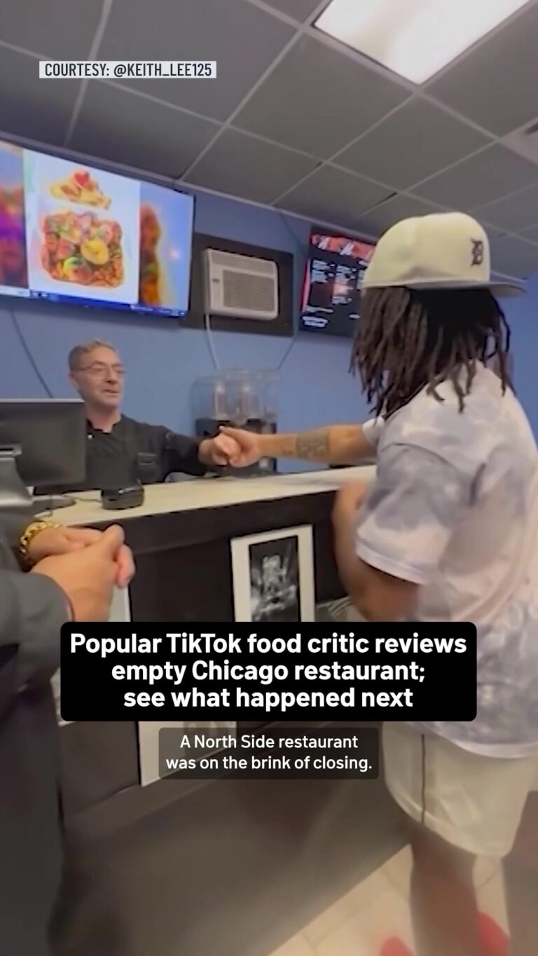 @nbcchicago Famous TikTok food critic known for visiting small neighborhood rest…