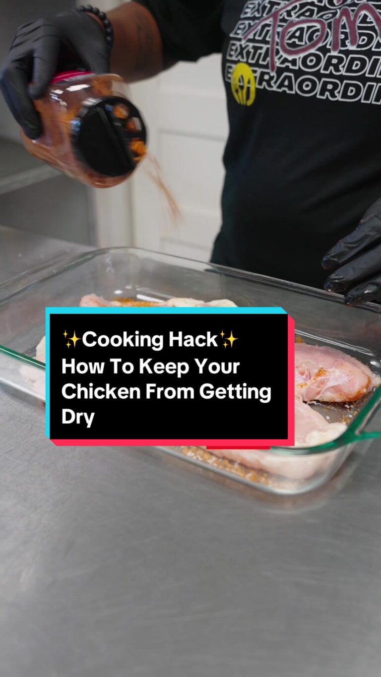 @eat.tome Cooking Hack Here’s a simple hack to keep your chicken juicy in the ov…