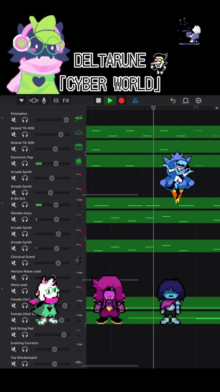 @oolongtea_gb DELTARUNEより第三弾。近未来感溢れるBGM良いですね。好きな曲です。イヤホン推奨。 #DELTARUNE Chapter 2…