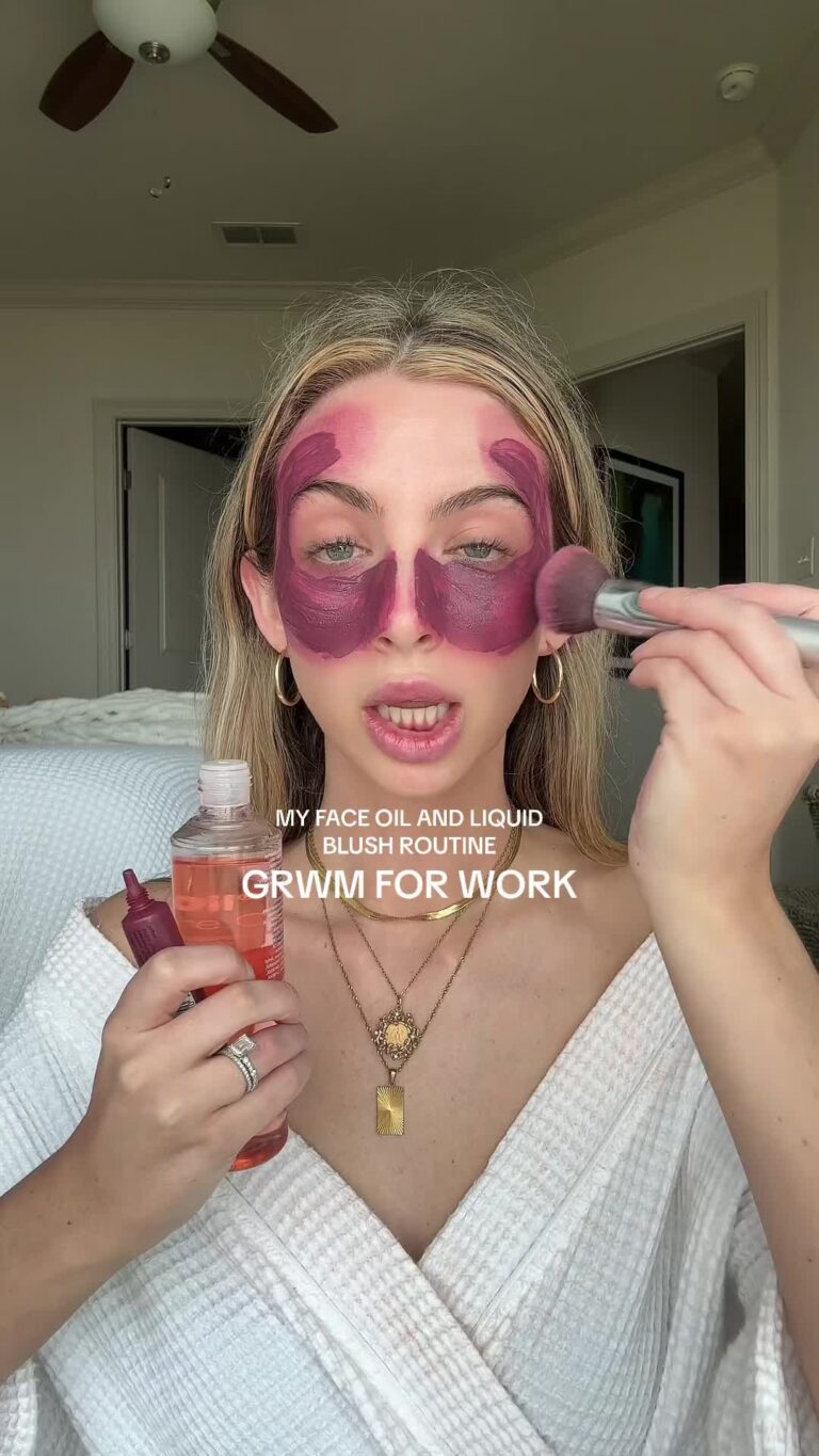 @rachelmadisoncarlisle face oil and liquid blush for a FLAWLESS makeup base as u…